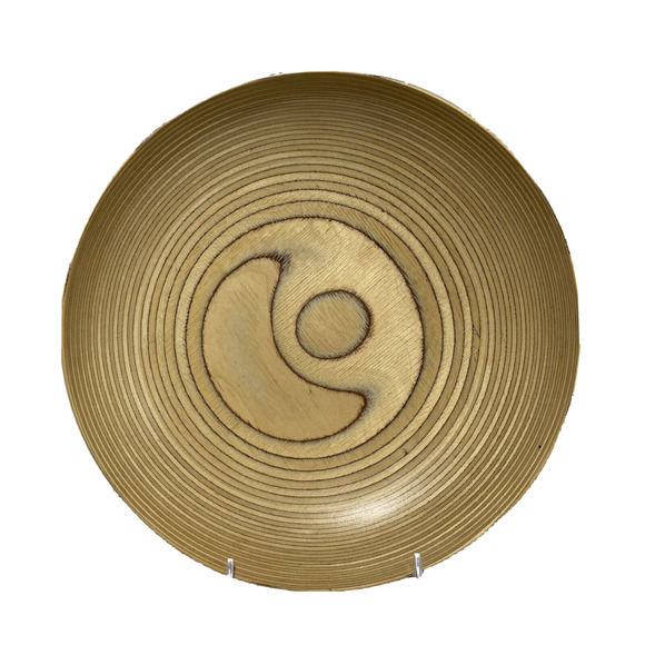 Vintage Paavo Asikainen Finlnd design turned wood console bowl centerpiece decor - Picture 1 of 11